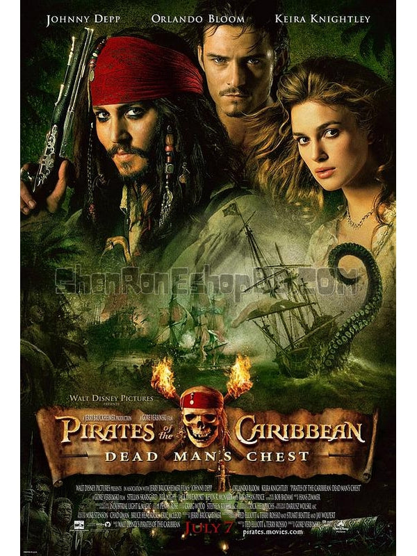 SRB00957 【加勒比海盜2：聚魂棺 Pirates Of The Caribbean：Dead Man'S Chest‎】電影 BD25G 不附粵配 附中文字幕 01碟