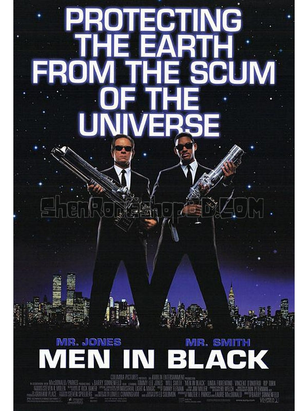 SRB09712 【黑衣人1 4K修復重製版 Men In Black/ Mib星際戰警/ 黑超特警組】電影 BD50G 不附粵配 不附繁中字幕 01碟