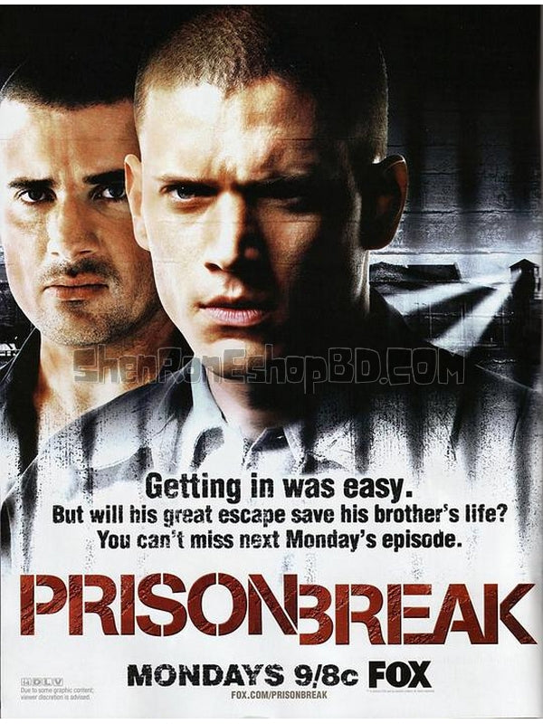 SRB09998 【越獄 第一季 Prison Break S01】劇集 BD25G 不附粵配 附繁中字幕 02碟