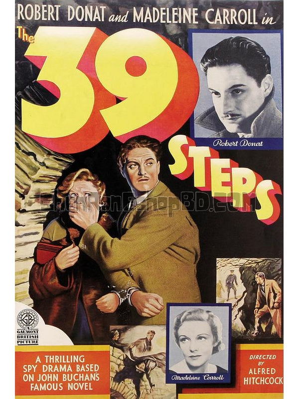 SRB10025 【三十九級臺階 The 39 Steps/ 國防大秘密/ 步步驚心/ 國防大機密/ 諜網驚魂】電影 BD50G 不附粵配 附中文字幕 01碟