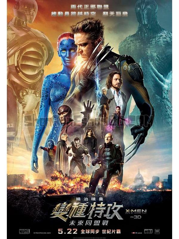 SRB10185 【X戰警：逆轉未來 X-Men：Days Of Future Past】電影 4KUHD 不附粵配 附中文字幕 01碟