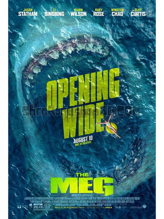 SRB11269 【巨齒鯊/ 極悍巨鯊 麥格 The Meg】電影 BD50G 不附粵配 附中文字幕 01碟