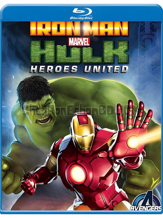 SRB01898 【鋼鐵俠與浩克：英雄聯盟 聯合戰記/ Iron Man & Hulk】動畫 BD25G 不附粵配 附中文字幕 01碟