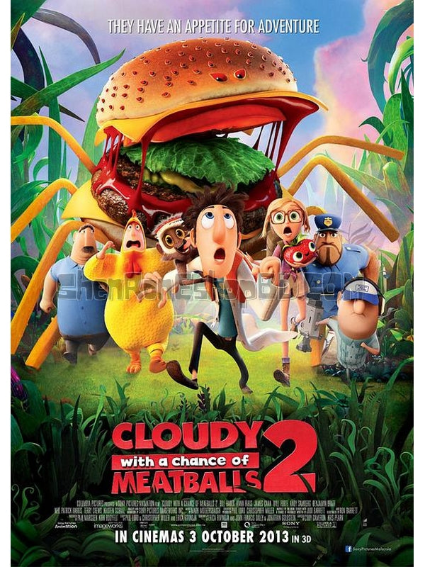 SRB13674 【天降美食2/ 美食從天而降2 Cloudy With A Chance Of Meatballs 2】動畫 BD50G 不附粵配 不附中文字幕 01碟