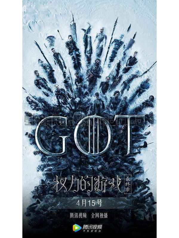 SRB13932 【冰與火：權力的遊戲 第八季 正式版 Game Of Thrones Season 8】劇集 BD25G 不附粵配 不附中文字幕 03碟 正式版