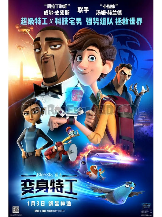 SRB14544 【變身特工/ 變身特務/ 變雀特工 Spies In Disguise】電影 BD50G 不附粵配 附中文字幕 01碟