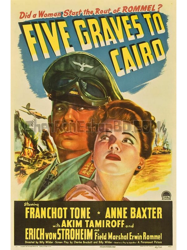 SRB14800 【開羅諜報戰/ 五墓行動 Five Graves To Cairo】電影 BD50G 不附粵配 附中文字幕 01碟