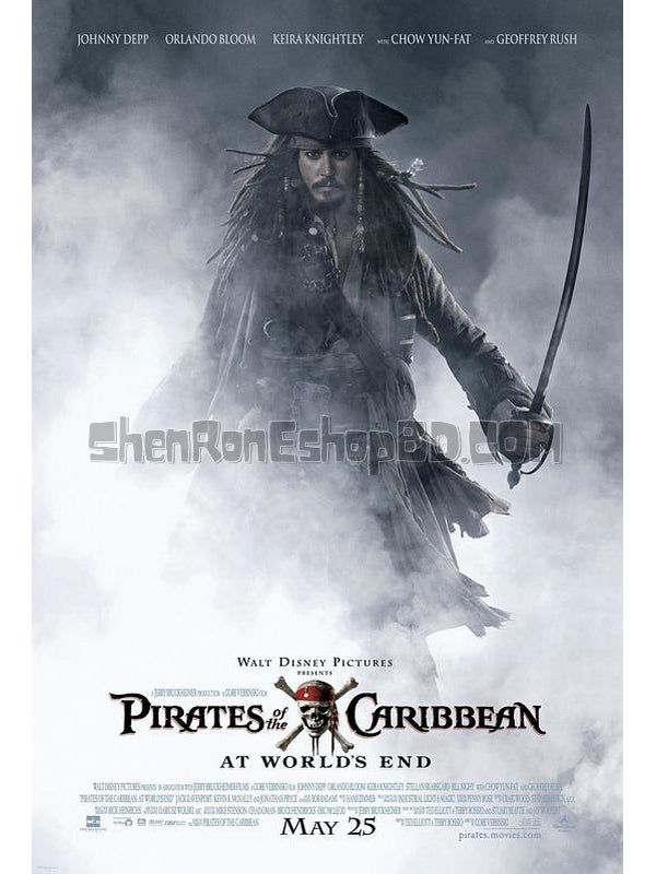 SRB02132 【加勒比海盜3/ Pirates Of The Caribbean：At World'S End】電影 BD50G 不附粵配 不附中文字幕 01碟