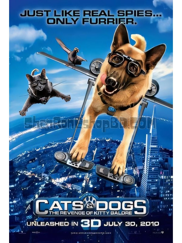 SRB18320 【貓狗大戰2：珍珠貓復仇 Cats & Dogs：The Revenge Of Kitty Galore】電影 3D 不附粵配 附中文字幕 01碟