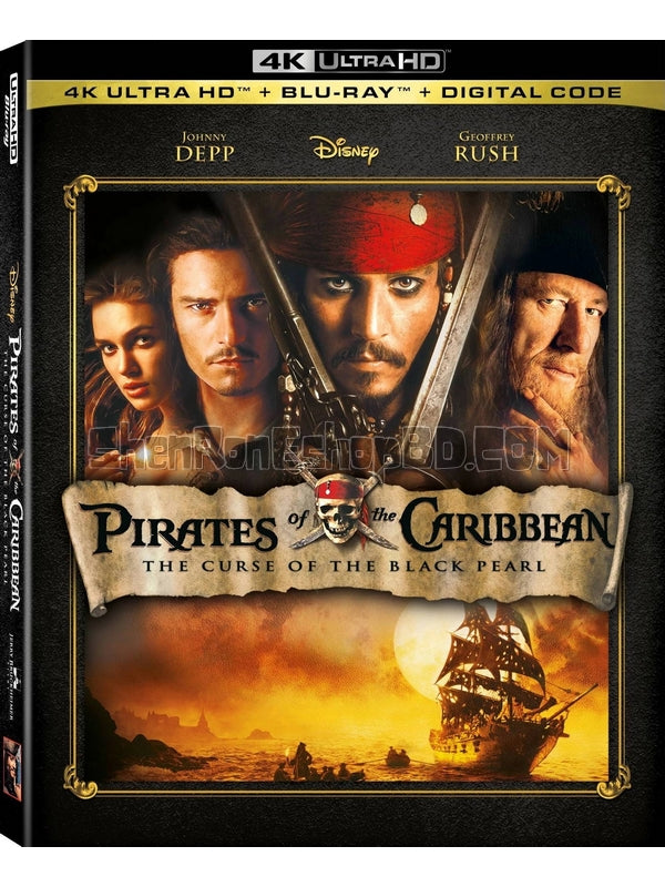 SRB26189 【加勒比海盜 Pirates Of The Caribbean：The Curse Of The Black Pearl】電影 4KUHD 不附粵配 附中文字幕 01碟