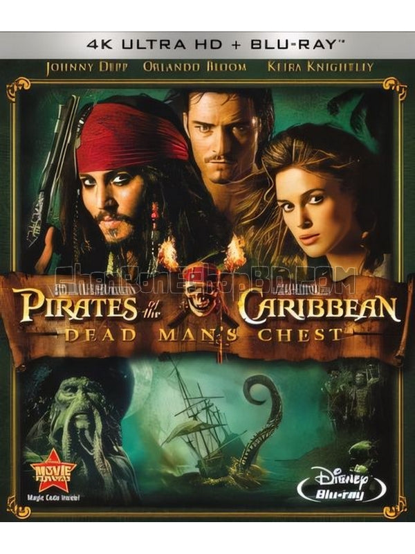 SRB26333 【加勒比海盜2 帶國配 Pirates Of The Caribbean：Dead Man'S Chest】電影 4KUHD 不附粵配 附中文字幕 01碟