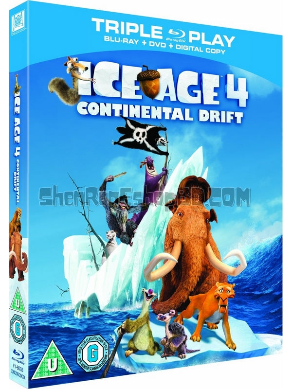 SRB29249 【冰川時代4/ 冰河世紀4 Ice Age：Continental Drift】動畫 BD50G 不附粵配 附中文字幕 01碟