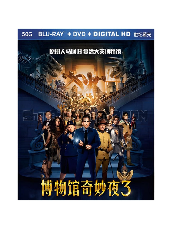 SRB03736 【博物館奇妙夜3：墓葬秘密/ Night At The Museum Secret Of The Tomb】電影 BD50G 不附粵配 不附中文字幕 01碟