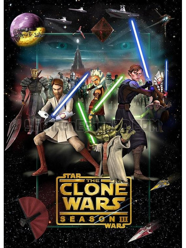 SRB31717 【星球大戰：克隆人戰爭 第三季 Star Wars：The Clone Wars Season 3】動畫 BD50G 不附粵配 附中文字幕 03碟