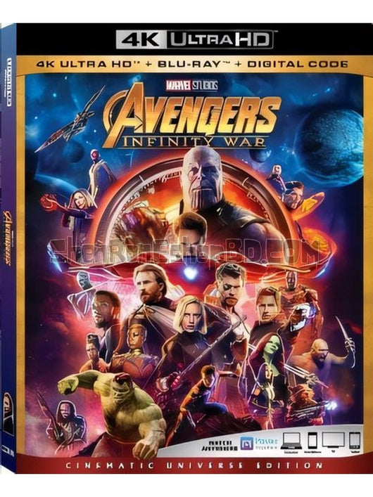 SRB36291 【復仇者聯盟3：無限戰爭 Avengers：Infinity War‎】電影 BD25G 不附粵配 附中文字幕 01碟