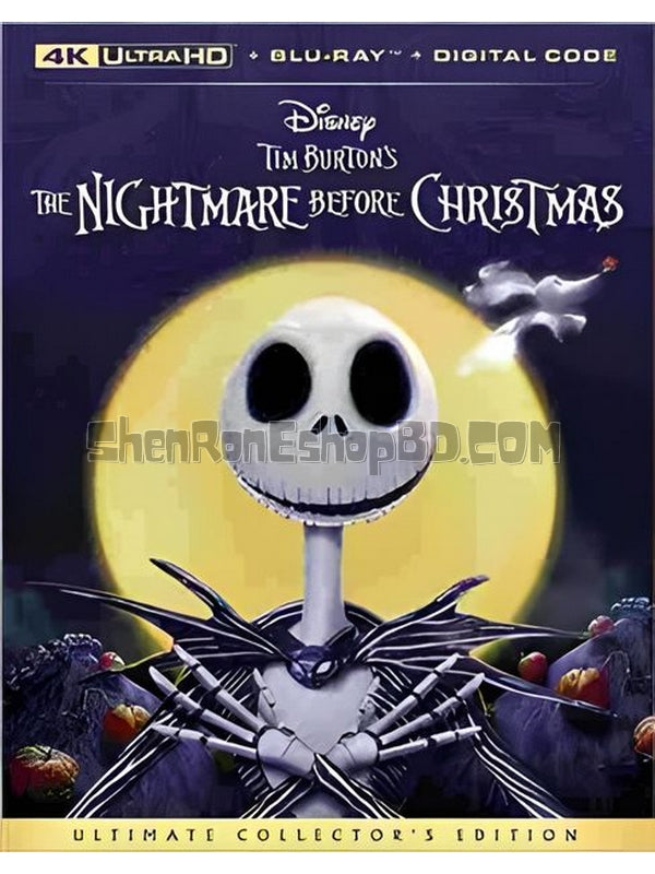 SRB37709 【聖誕夜驚魂/ 怪誕城之夜 The Nightmare Before Christmas】動畫 4KUHD 不附粵配 附中文字幕 01碟