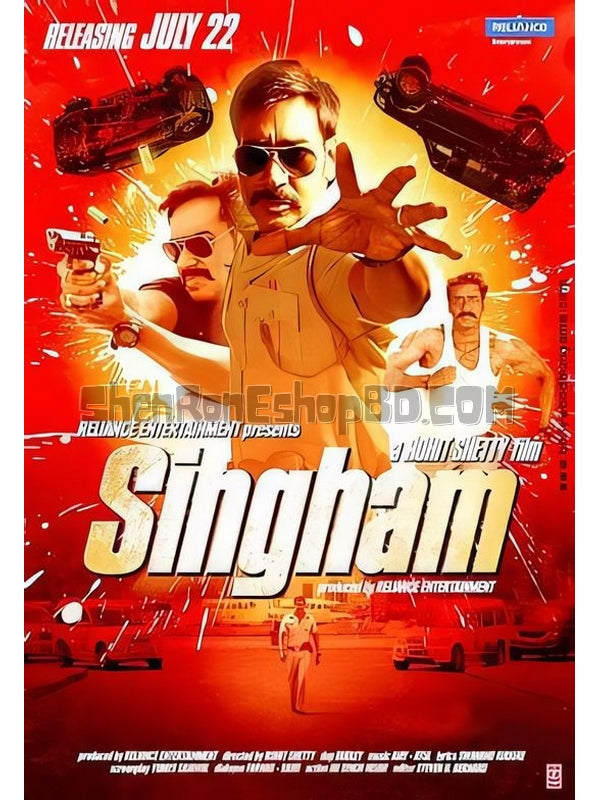 SRB37885 【雄獅 Singham‎】電影 BD25G 不附粵配 附中文字幕 01碟