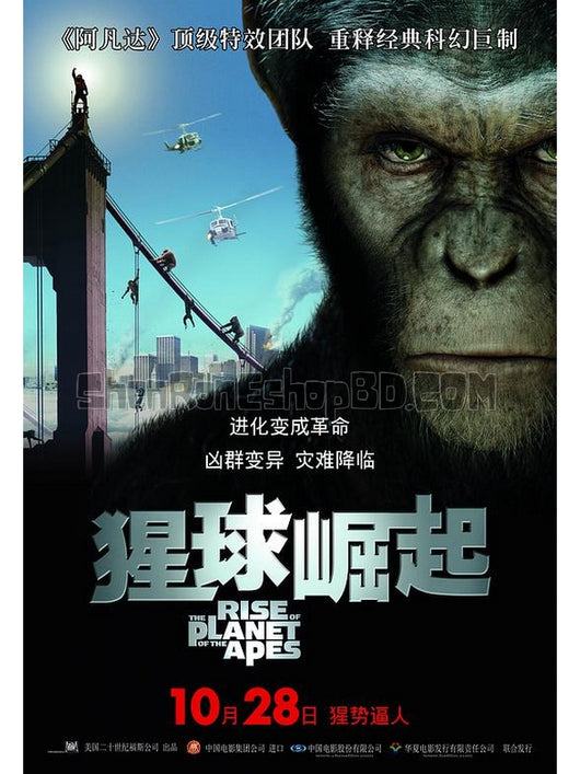 SRB00486 【猩球崛起/ 猿人爭霸戰：猩凶革命/ Rise Of The Planet Of The Apes】電影 BD25G 不附粵配 不附中文字幕 01碟