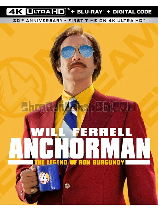 SRB42211 【王牌播音員/搶閘男主播 Anchorman: The Legend Of Ron Burgundy】電影 4KUHD 不附粵配 附中文字幕 01碟