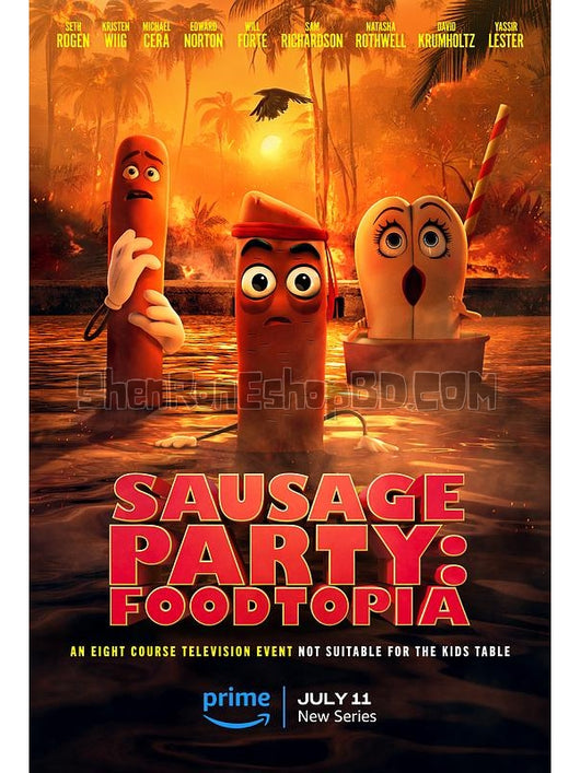 SRB43052 【香腸聚會：食托邦 第一季 Sausage Party: Foodtopia Season 1‎】動畫 BD25G 不附粵配 附中文字幕 02碟