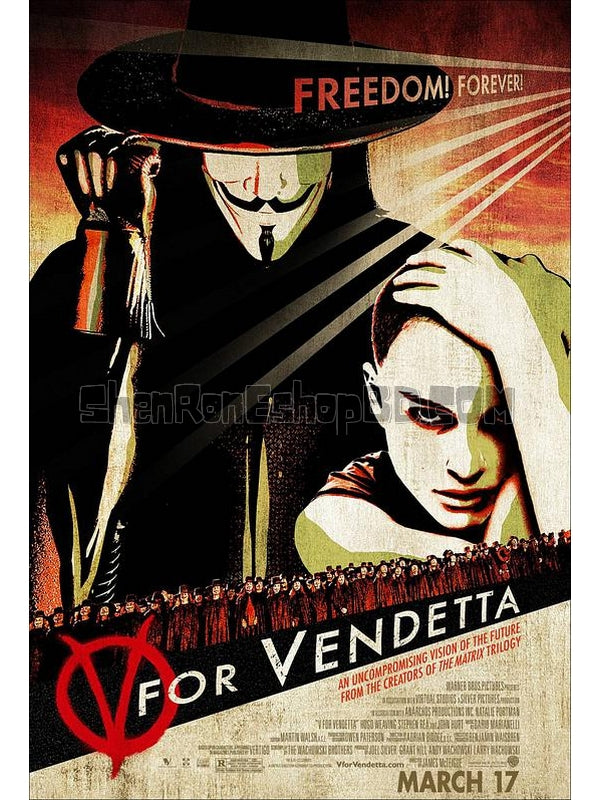 SRB00616 【V字仇殺隊/ V For Vendetta】電影 BD25G 不附粵配 不附中文字幕 01碟