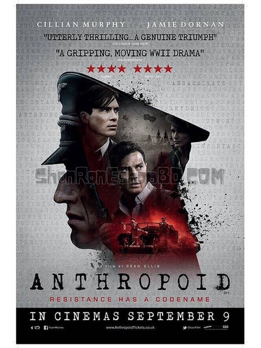 SRB06371 【類人猿行動/ 猿人 Anthropoid】電影 BD50G 不附粵配 不附繁中字幕 01碟