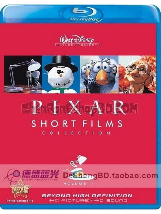 SRB00733 【皮克斯動畫短片集 Pixar Short Films Collection Volume 1】動畫 BD25G 不附粵配 不附中文字幕 01碟