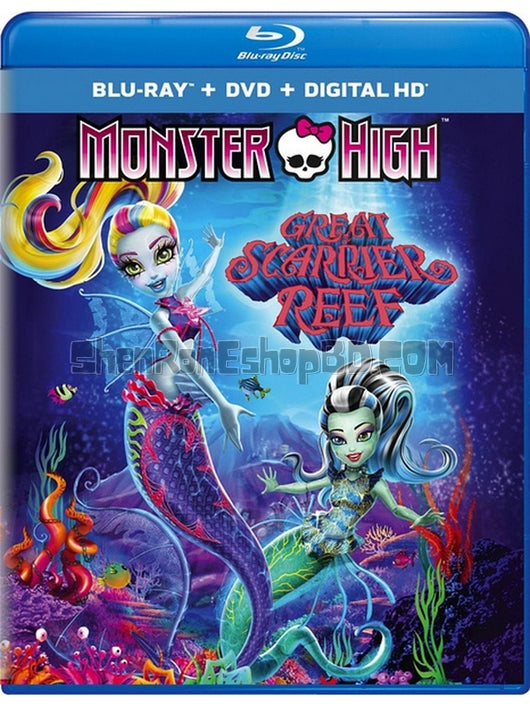 SRB07116 【怪獸中學：傷痕累累的珊瑚礁 Monster High：The Great Scarrier Reef】動畫 BD50G 附粵配 不附繁中字幕 01碟