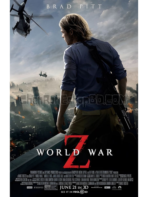 SRB07203 【僵屍世界大戰/ 末日之戰 World War Z】電影 BD50G 不附粵配 附繁中字幕 01碟