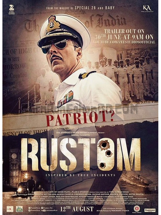 SRB07252 【三槍隱情 Rustom】電影 BD50G 不附粵配 不附繁中字幕 01碟