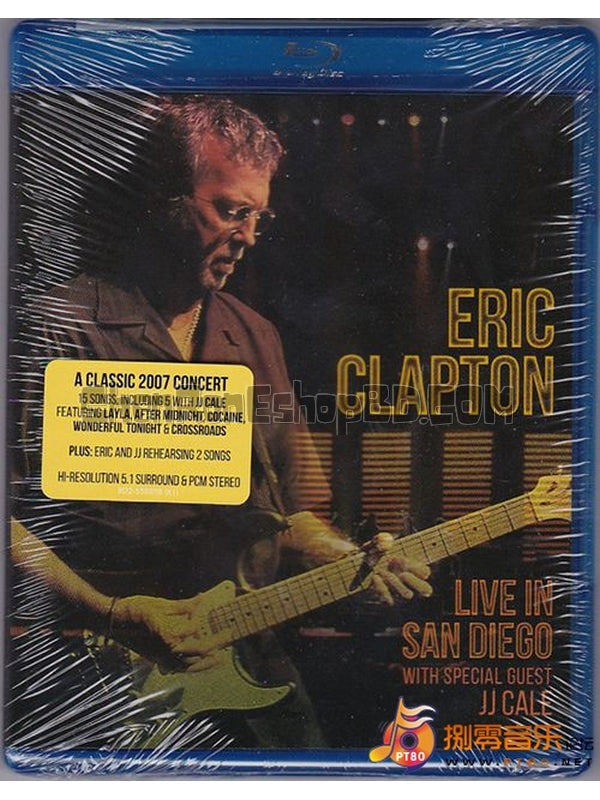 SRB07302 【艾力克萊普頓：聖地牙哥現場實錄 Eric Clapton Live In San Diego With Special Guest Jj Cale】音樂 BD25G 不附粵配 不附繁中字幕 01碟