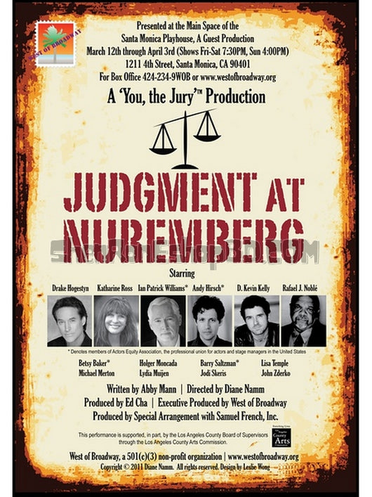 SRB07774 【紐倫堡的審判 Judgment At Nuremberg】劇集 BD50G 不附粵配 附繁中字幕 01碟