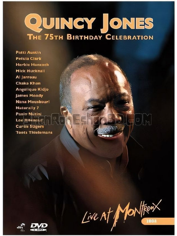 SRB07963 【昆西 鐘斯 75歲慶生群星演唱會/ Quincy Jones：75Th Birthday Celebration Live At Montreux】音樂 BD25G 不附粵配 不附繁中字幕 01碟